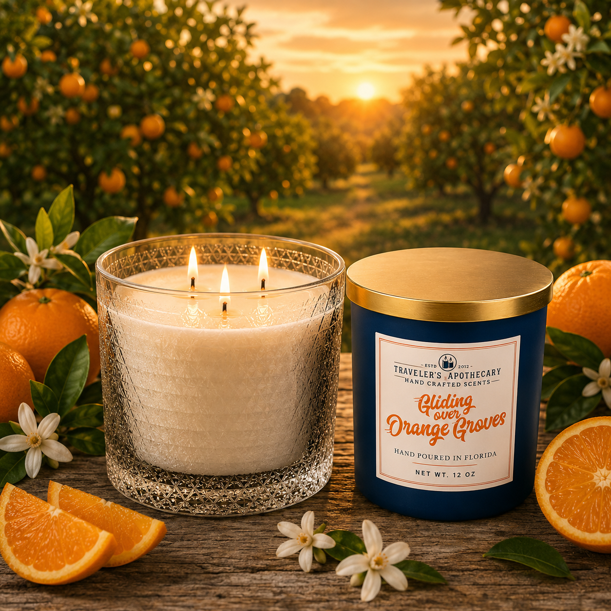 Gliding Over Orange Groves